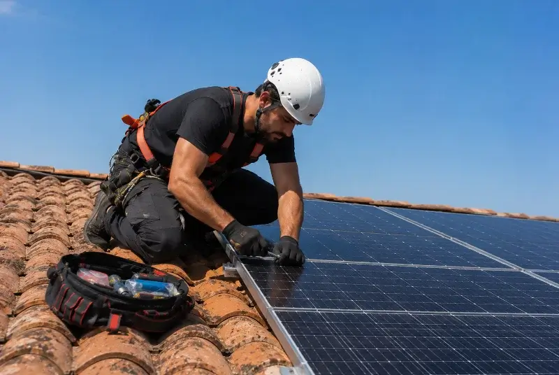 Maintenance et monitoring de panneaux solaires aux Touches
