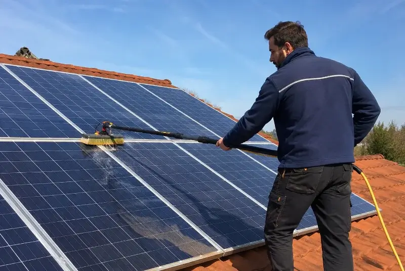Nettoyage et entretien de panneaux solaires aux Touches